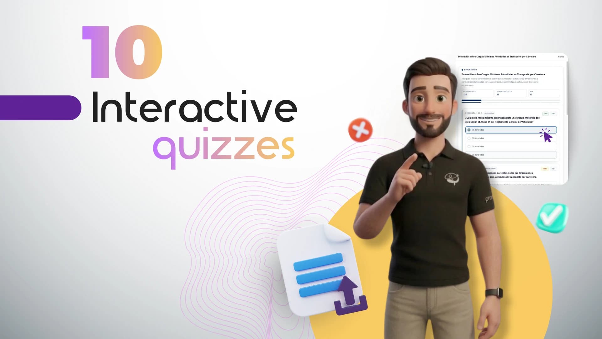 Demo video · INTERACTIVE ASSESSMENTS